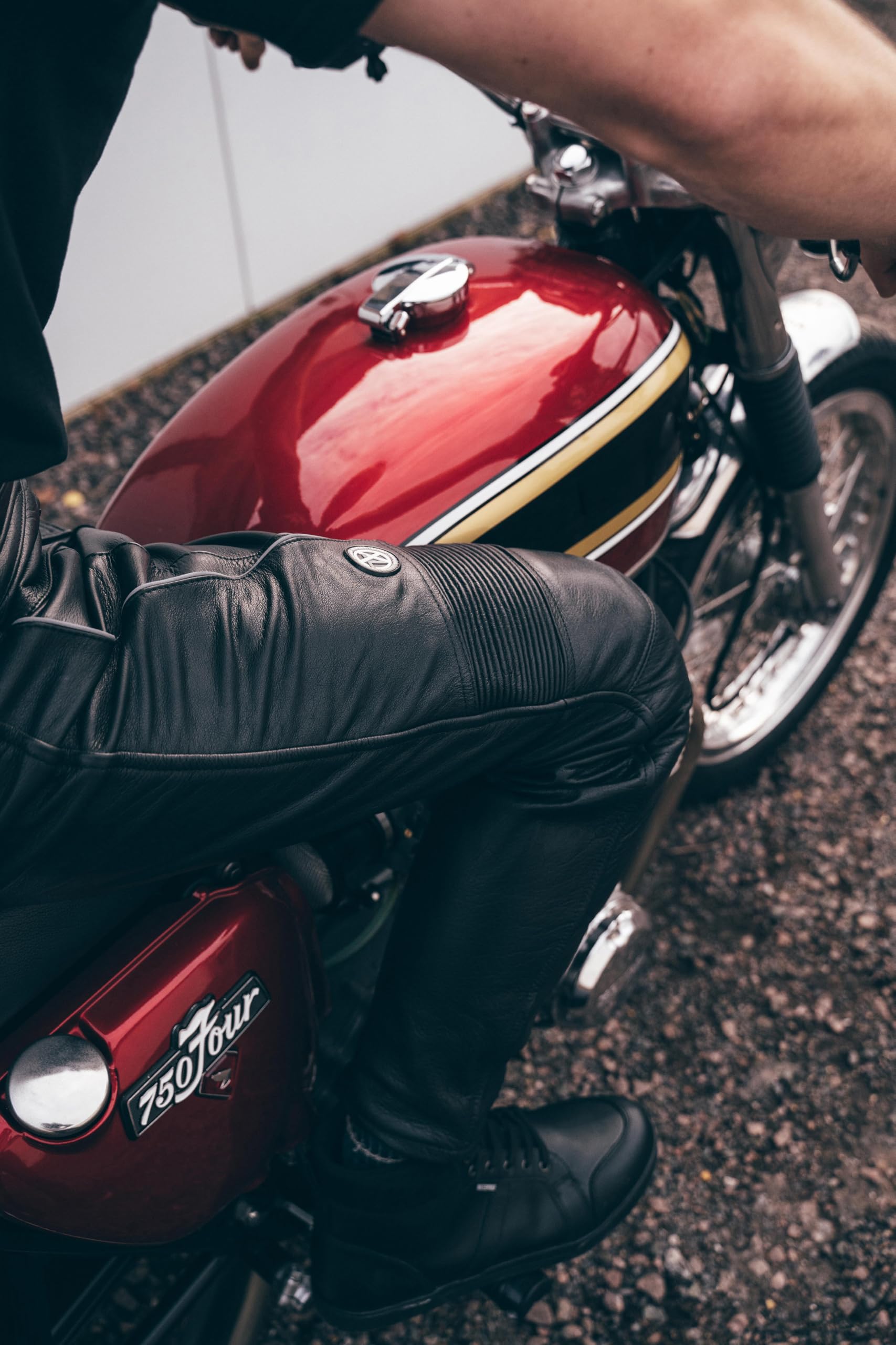 Texpeed motorradhose leder wasserdicht herren mit protektoren - Schwarz Vollnarbiges Lederhose echtleder mit rüstung (EN 1621-1) Biker gepanzerte - 4XL Taille/Regülar Bein