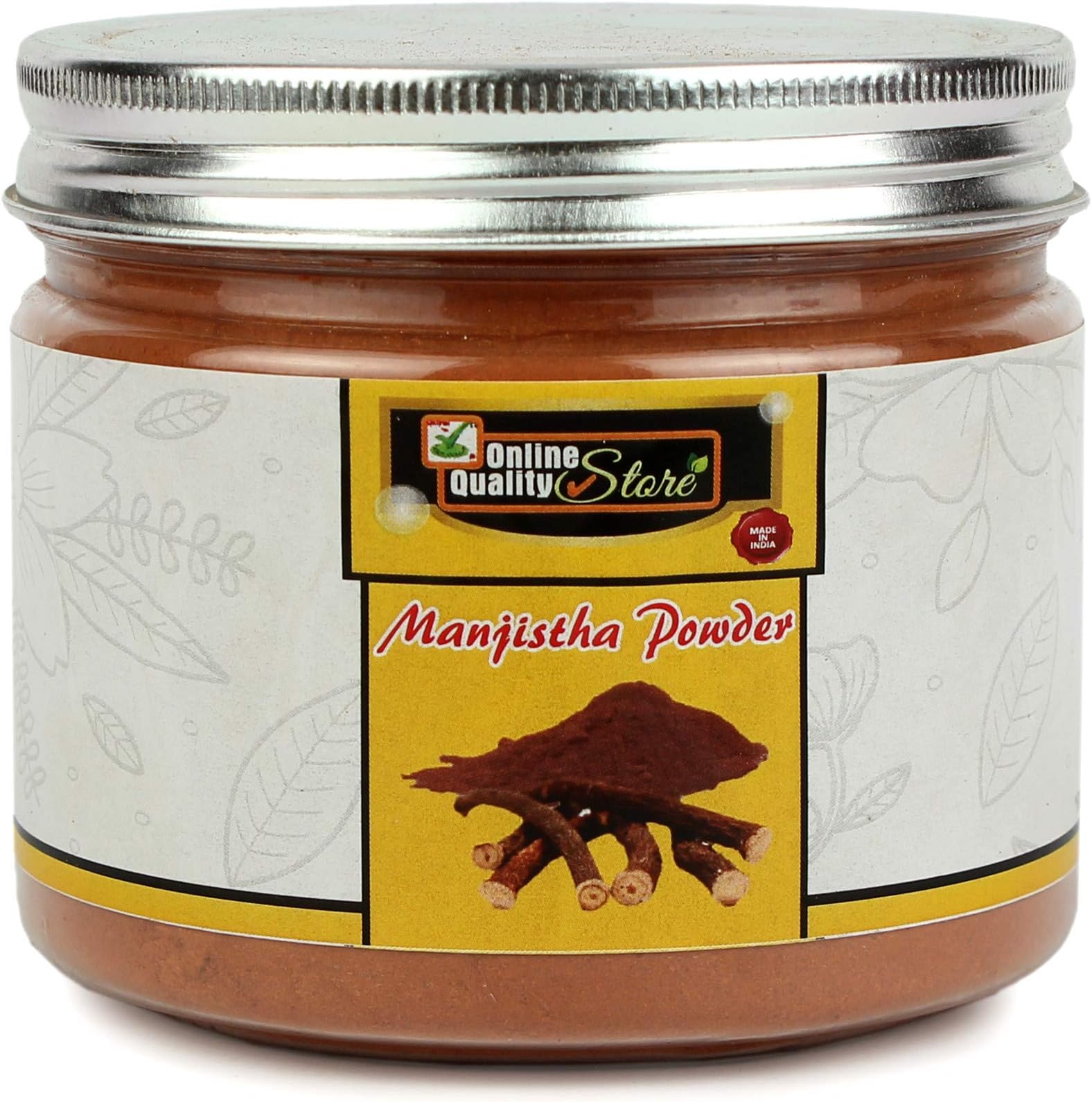 Online Quality Store Organic Manjistha Powder, 100g |Rubia Cordifolia |100% Pure & Natural Manjistha Powder Manjistha Powder for face, Hair Care & Skin Care