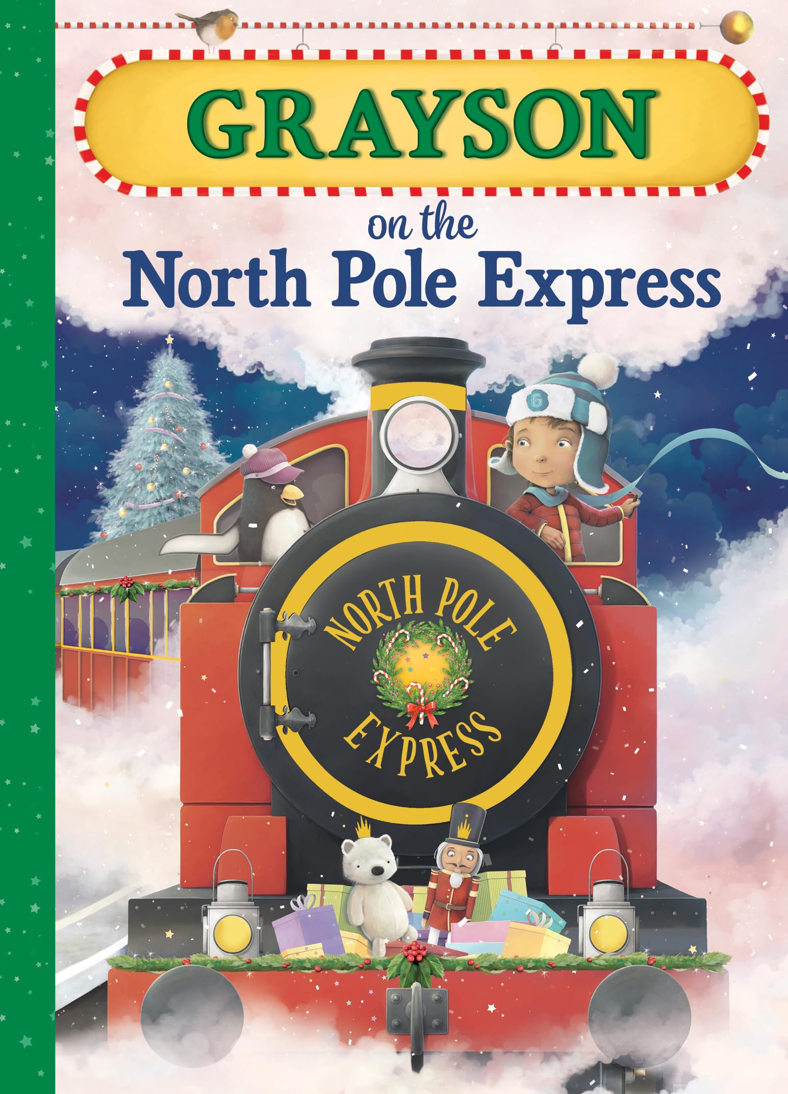 Grayson on the North Pole Express