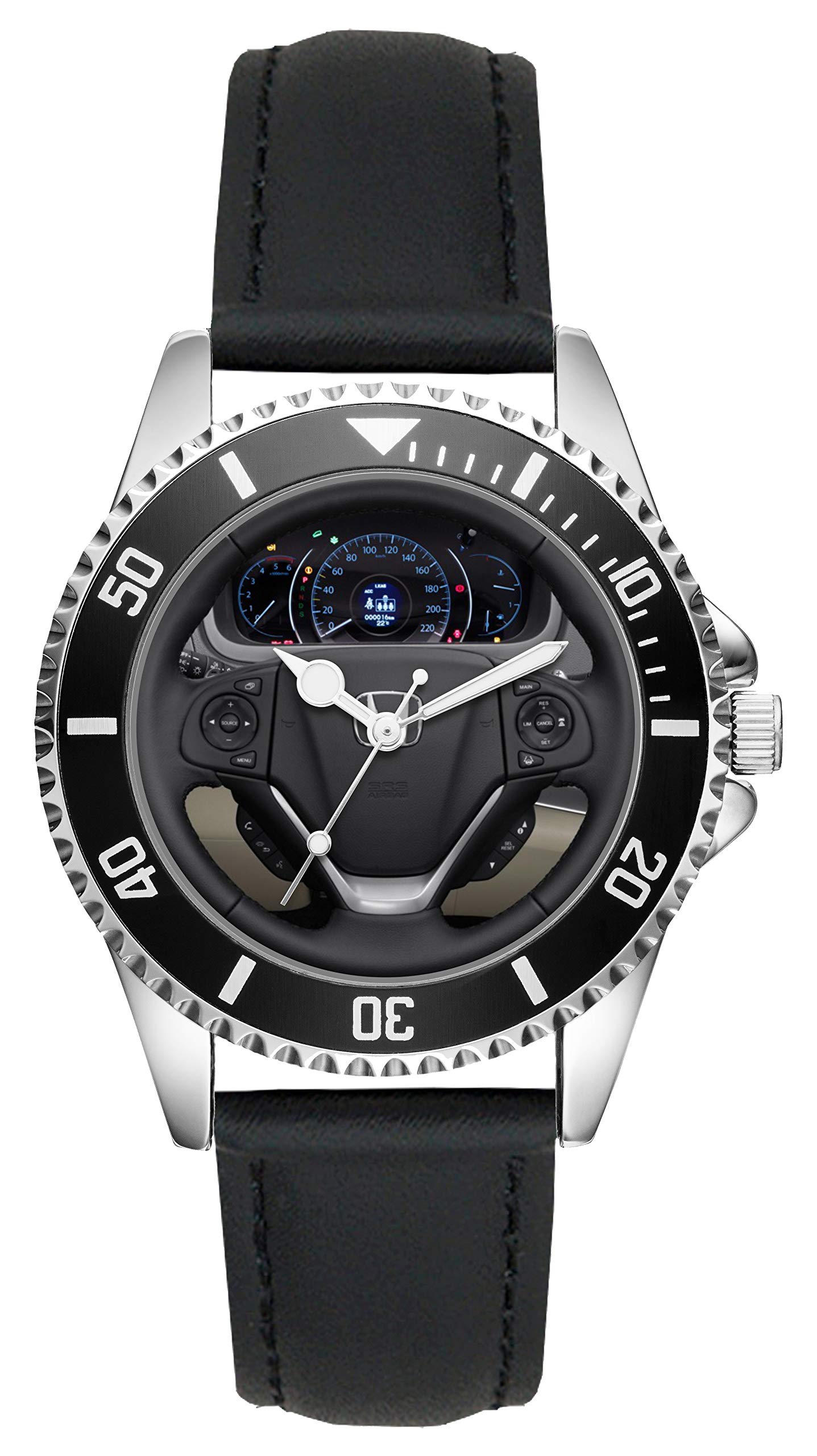 KIESENBERGMen's Watch Gift for Honda CRV 2.2 i Fans Cockpit Quartz Analog Wrist Watch L-20491