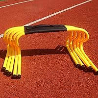 Vista 19 de YXXSDP Juego de entrenamiento de velocidad y agilidad, obstáculos de entrenamiento de obstáculos portátiles profesionales, equipo de práctica