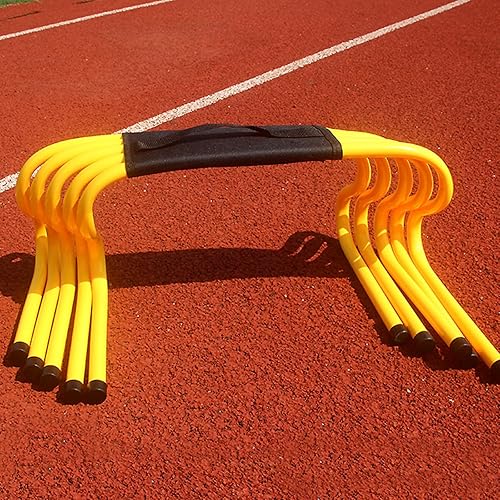 Miniatura 19 de YXXSDP Juego de entrenamiento de velocidad y agilidad, obstáculos de entrenamiento de obstáculos portátiles profesionales, equipo de práctica