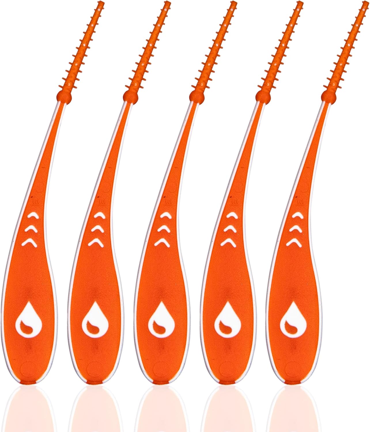 One Drop Only Dental Picks XS/S 30 Count Flexible Silicone Interdental Toothpicks for Between Teeth Cleaning Reusable Picks for Braces Bridges Implants Metal Free Latex Free German Oral Care