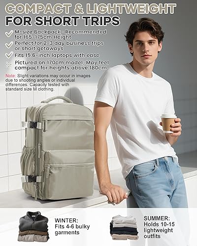 Vista 173 de VECAVE Mochila de viaje para laptop, mochila aprobada para vuelos,Mochila deportiva para universidad casual, E-peacockblue, Mochila para laptop