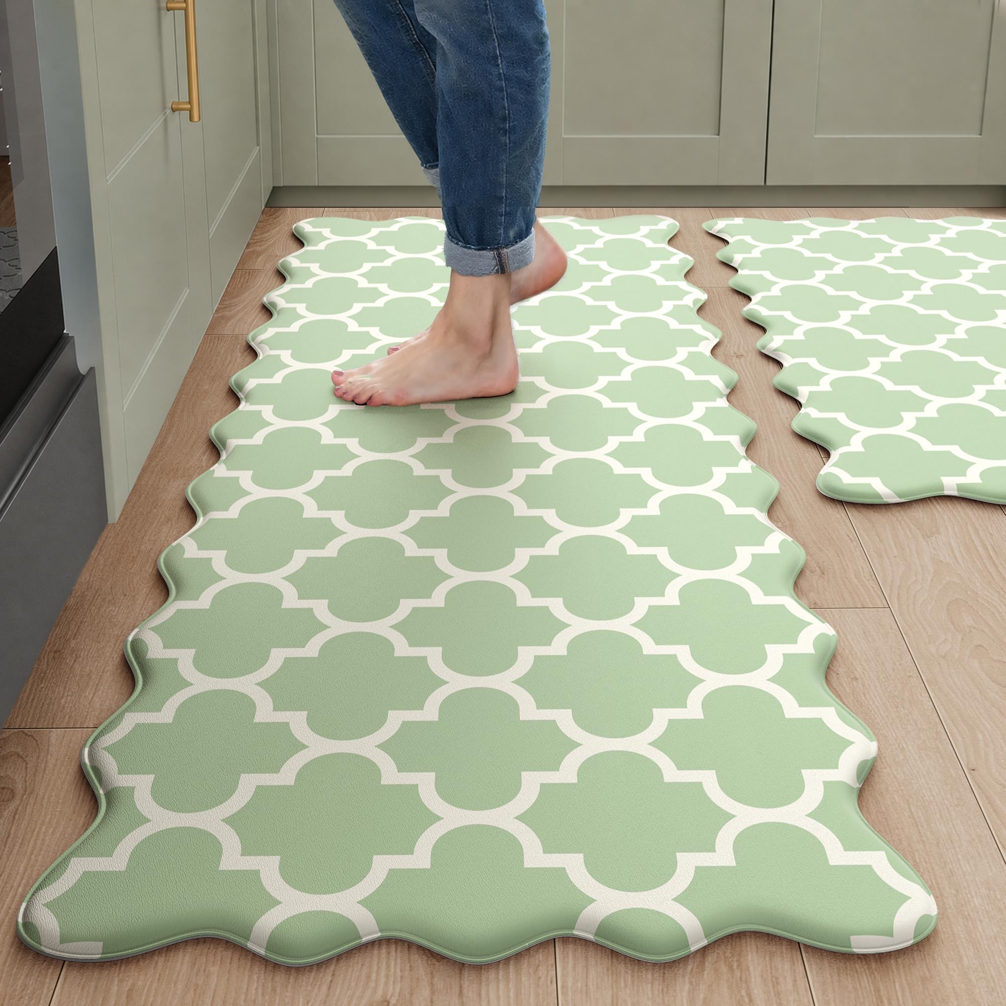 Arenarug Scalloped Kitchen Mats - 2-Piece Set -27
