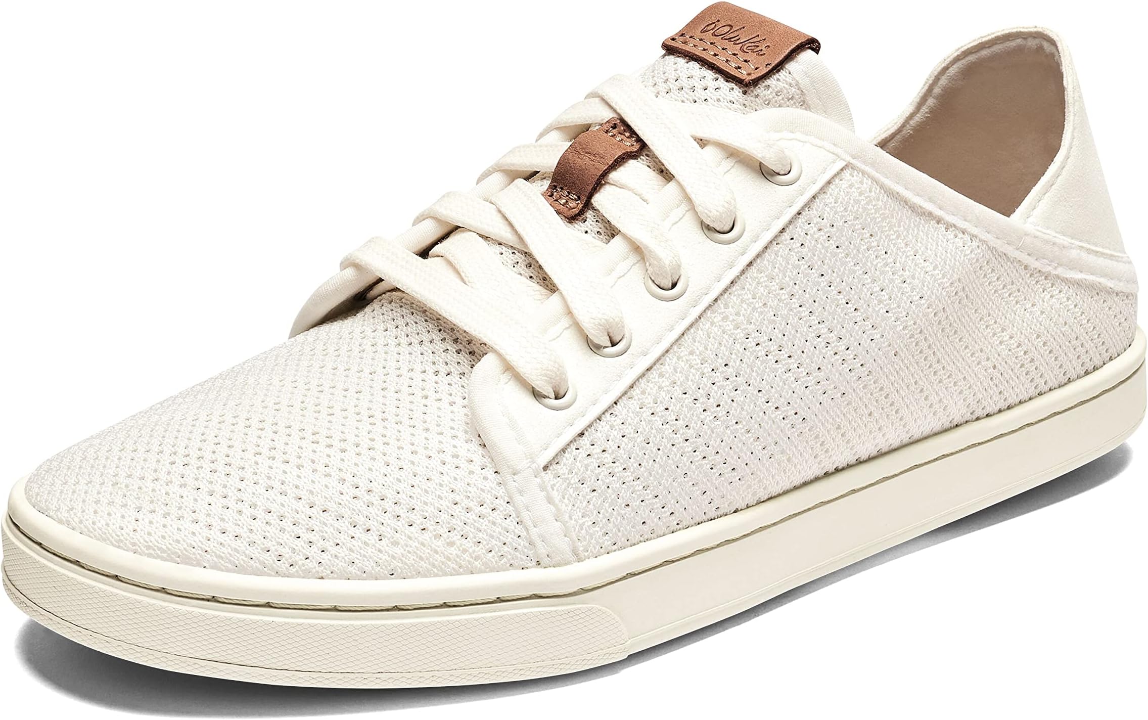 OLUKAI Pehuea Li Women's Lace-Up Sneakers, Casual Everyday Shoes with Drop-in Heel, Lightweight & Breathable Mesh Design, All-Day Comfort & Support