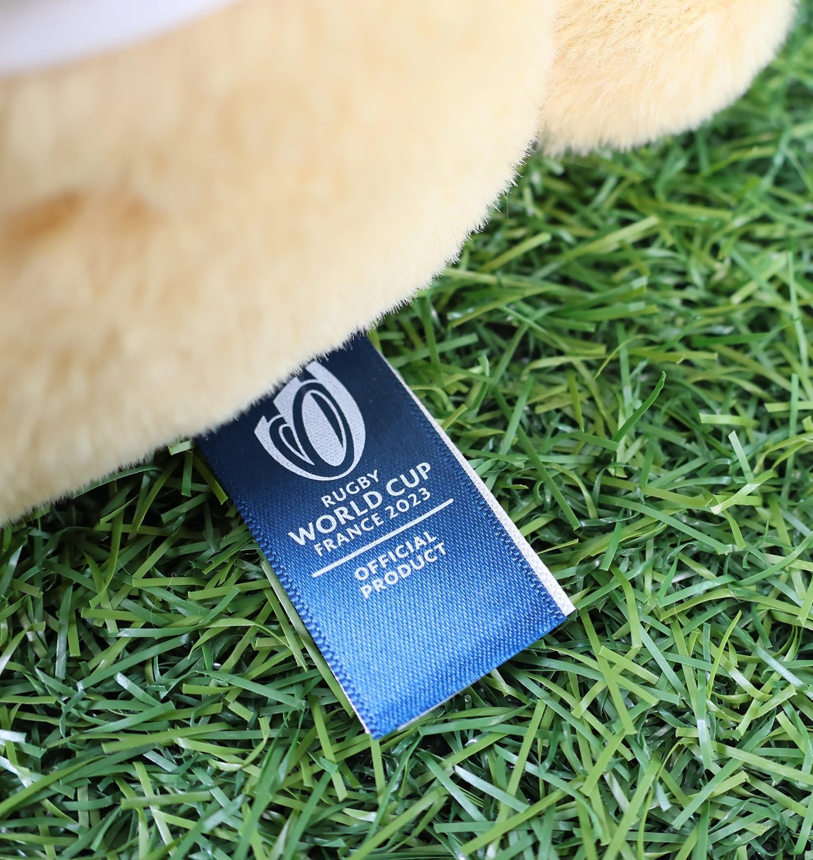 Orso Di Peluche Coppa Del Mondo Rugby 2023 - Licenza Ufficiale, 30 Cm, Eco-Friendly, Beige/Marino - Foto 10