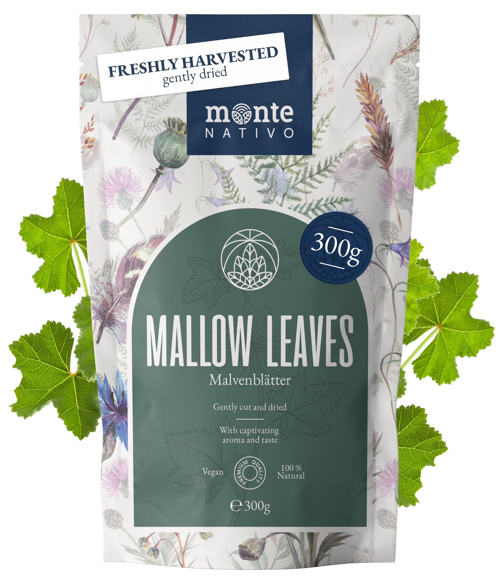 Lemon Balm Tea Monte Nativo (300g) - Gently Dried Lemon Balm Leaves - Aromatic and 100% Pure and Natural Loose Leaf Herbal Tea Without Additives - As a healthy, refreshing infusion — view 59