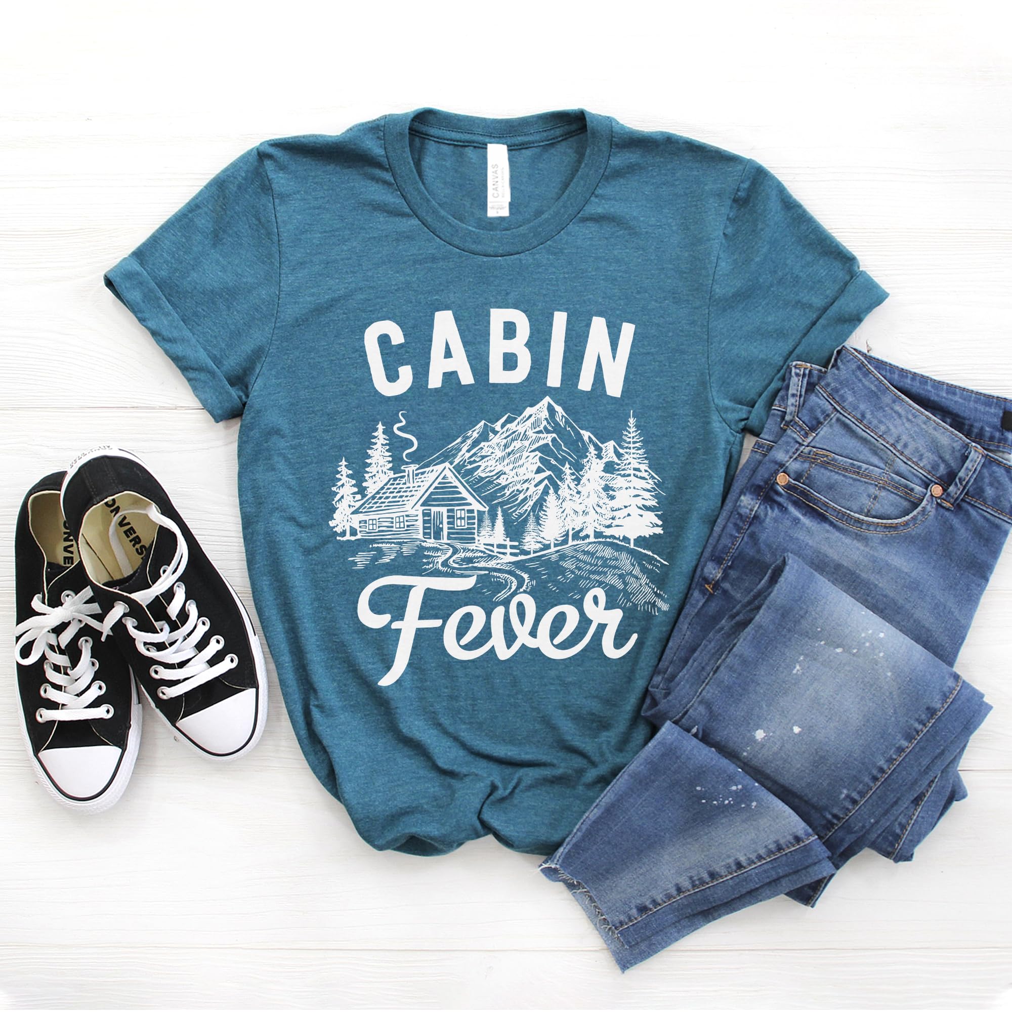 Cabin Fever - Stuck Inside - Winter Blues - Need Outdoors - Nature Calling - Adventure Awaits - Cozy Indoors - Softstyle Unisex Shirt