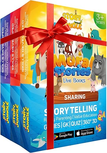 Story Jungle App LIVE BOOKS + STORY CARDS | Immersive Storytelling | Access to Interactive & Immersive 360° 3D App (iOS, Android) | Gifts for Ages…