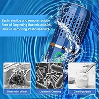Vista 4 de Capsule Fruit and Vegetable Purifier - Portable Fruit and Vegetable Washing Machine, USB Wireless Fruit Cleaner Device with OH-ion Purification