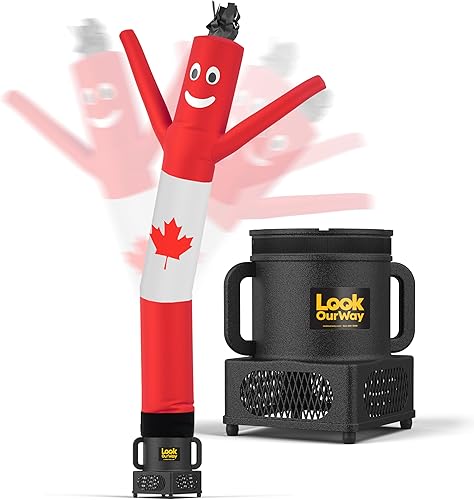 Vista 66 de LookOurWay Air Dancers Wacky Waving - Tubo inflable de 7 pies de alto con soplador de bailarín Sky Dancer, color morado