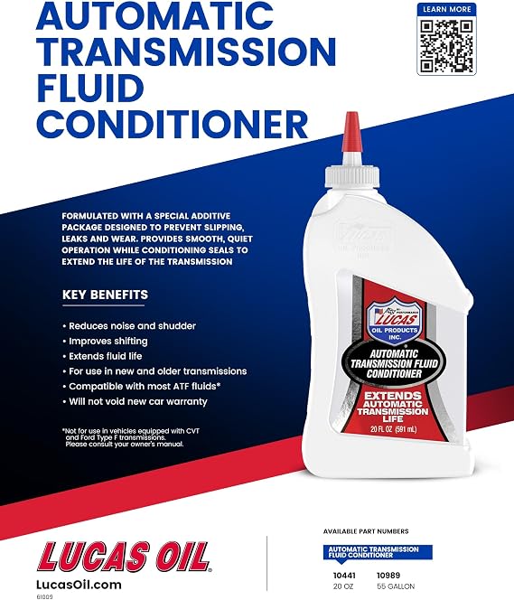 Lucas Oil 10441 Automatic Transmission Fluid Conditioner - 20 Ounce (Pack of 12)