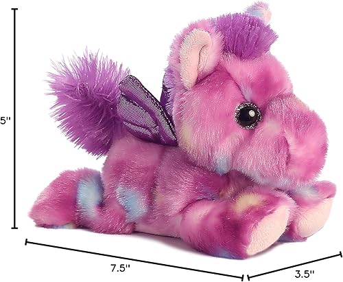 Miniatura 7 de Aurora Plush - Peluche de unicornio Blueberry Ripple Unicorn Bright Fancies - Animal de peluche 70pulgadas