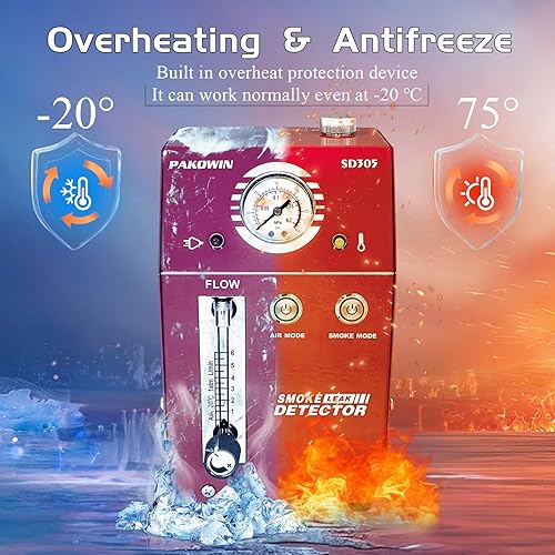 Miniatura 5 de Detector de fugas de máquina de humo automotriz - Probador de diagnóstico de vacío EVAP de 12 V DC para sistema de tuberías multifunción