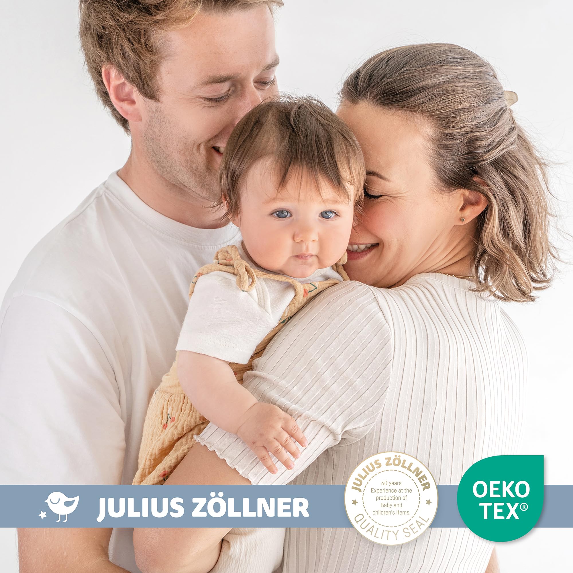 Julius Zöllner Matratzenschoner – Spanntuch wasserdicht – OEKO-TEX Standard 100 - hypoallergen, atmungsaktiv, Nässeschutz für Baby- & Kinderbett 60x120 cm