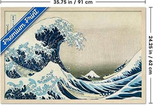 Vista 22 de Trends International Póster de pared The Great Wave (22.375 x 34 pulgadas)