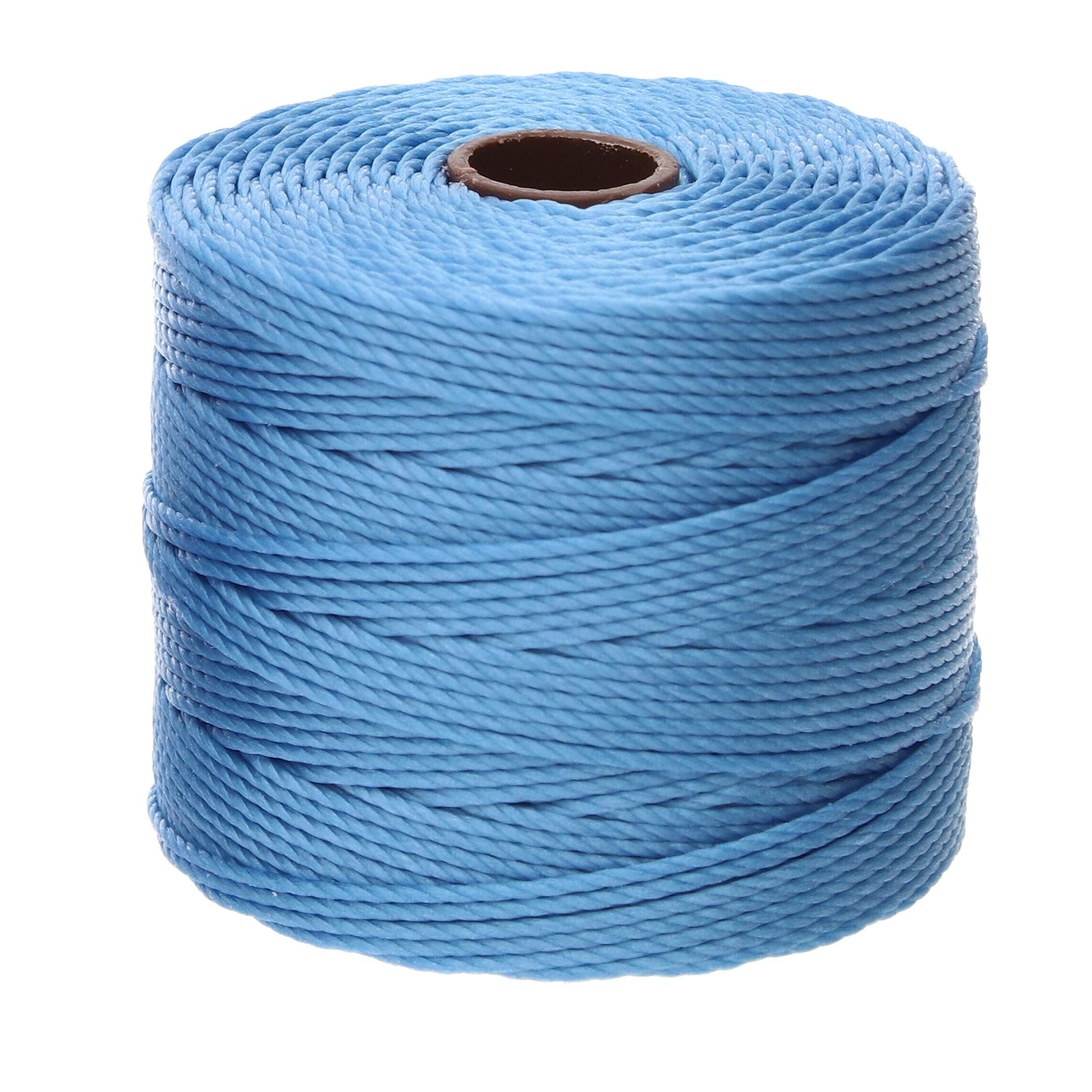 Cordón S-Lon #18 azul para proyectos de tejer ganchillo y trenzado Kumihimo