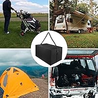 Vista 6 de Xxerciz Bolsa de carrito de golf para Caddytek, bolsa de transporte plegable de 3 ruedas, bolsa de repuesto ligera para carritos con correas