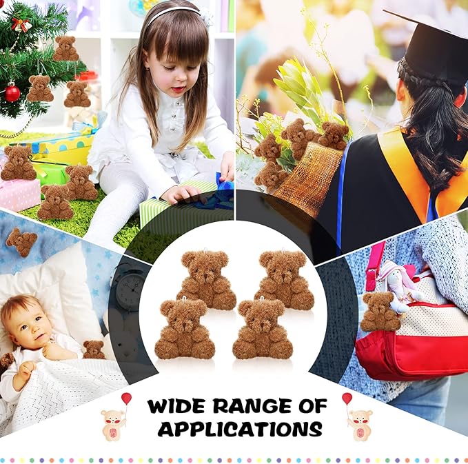 18 Ositos de Peluche Mini 4 Pulgadas Oso Pequeño Muñeco Suave para Decoración miniatura 4