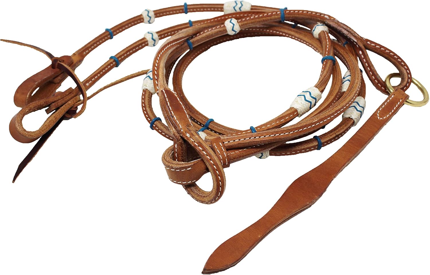 CHALLENGER USA Horse Western Tack Leather Rawhide Romal Reins 66RT36TL
