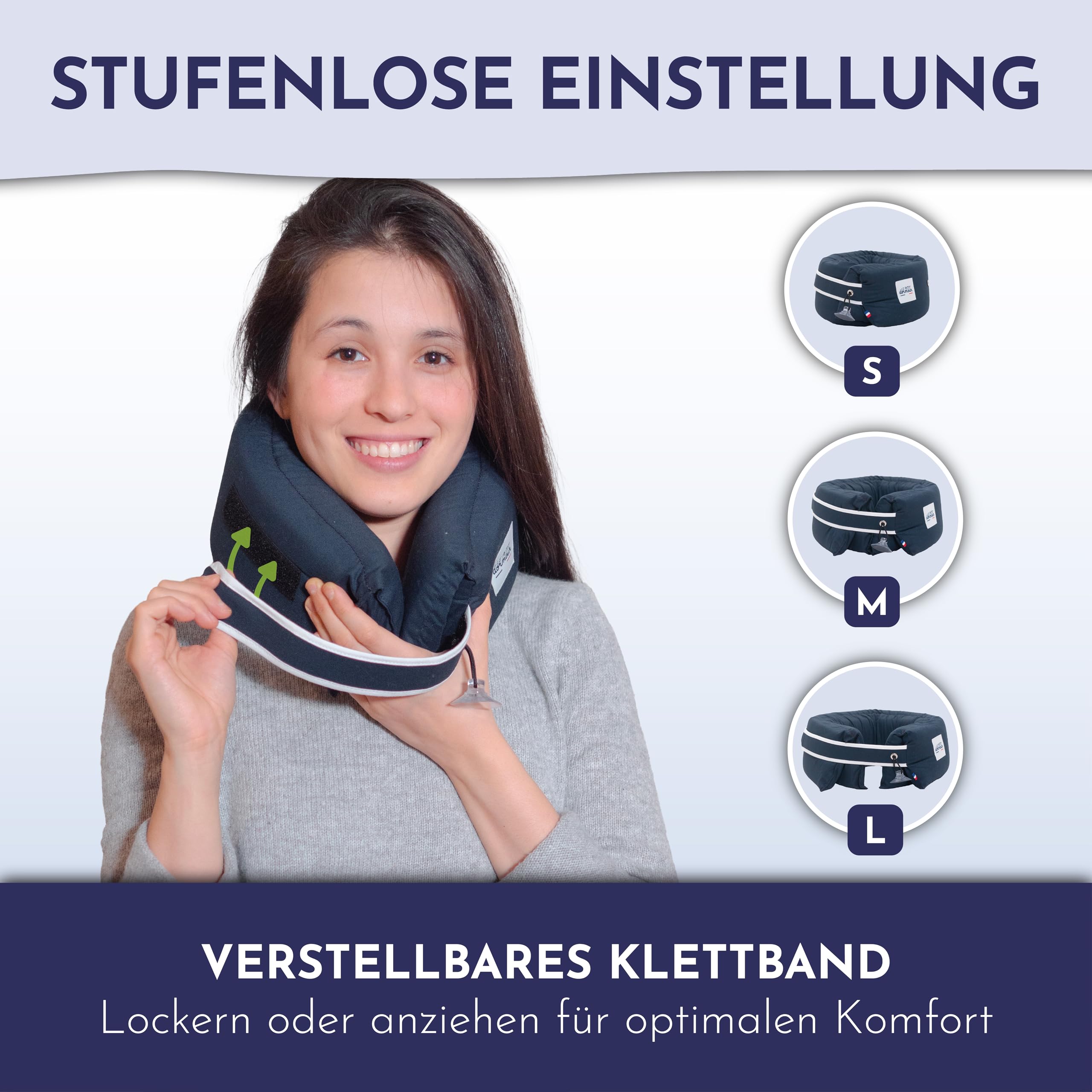 Nackenkissen Flugzeug – Ergonomisches 3-in-1 Nackenhörnchen & Flugzeug Kissen – Ultra Bequemes Reisekissen – Praktisch & Kompakt – Maschinenwaschbar