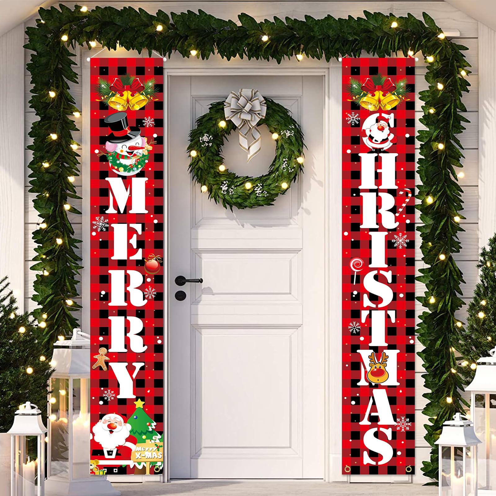 Amazon | Paready クリスマス 玄関飾り 取り付け具 付き Merry