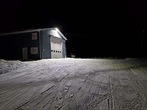 Vista 53 de ledmo Luz LED de estacionamiento de 300 W, 36000 lúmenes, 5000 K, ajustable, ajuste deslizante, iluminación de seguridad con fotocélula