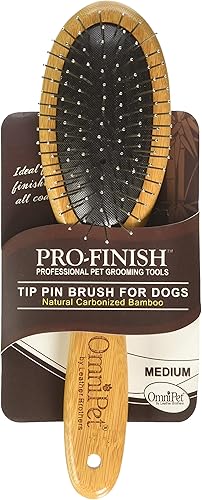 Miniatura 3 de OmniPet Pro-Finish - Cepillo con mango de bambú (8.0in)