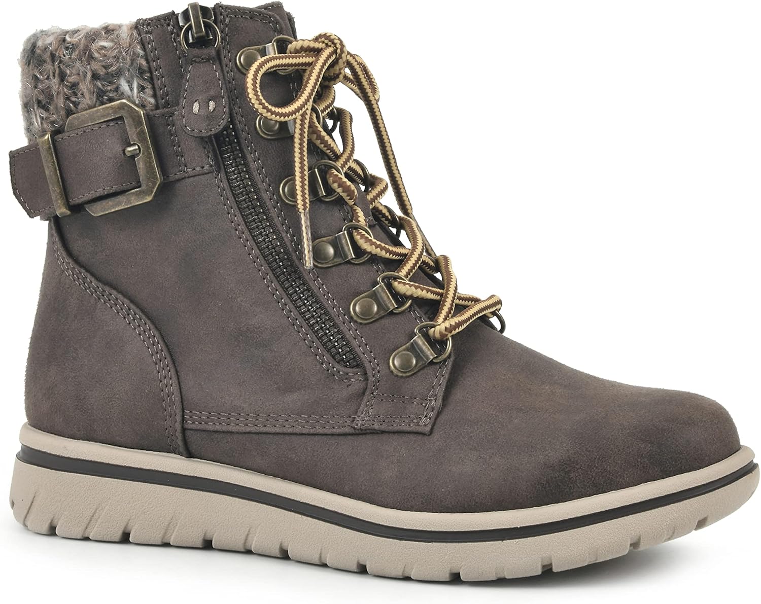 CLIFFS BY WHITE MOUNTAIN Women's Hearty Cushioned Hiker Ankle Boots