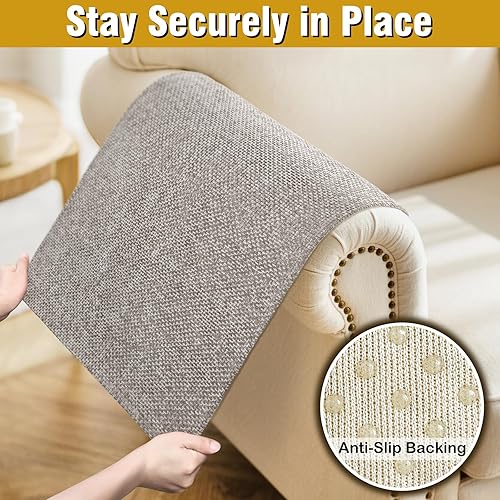 Miniatura 5 de Fundas para brazos de sofá, fundas impermeables para reposabrazos de sofá, sillón, sofá biplaza, funda antideslizante para reposabrazos reclinable,