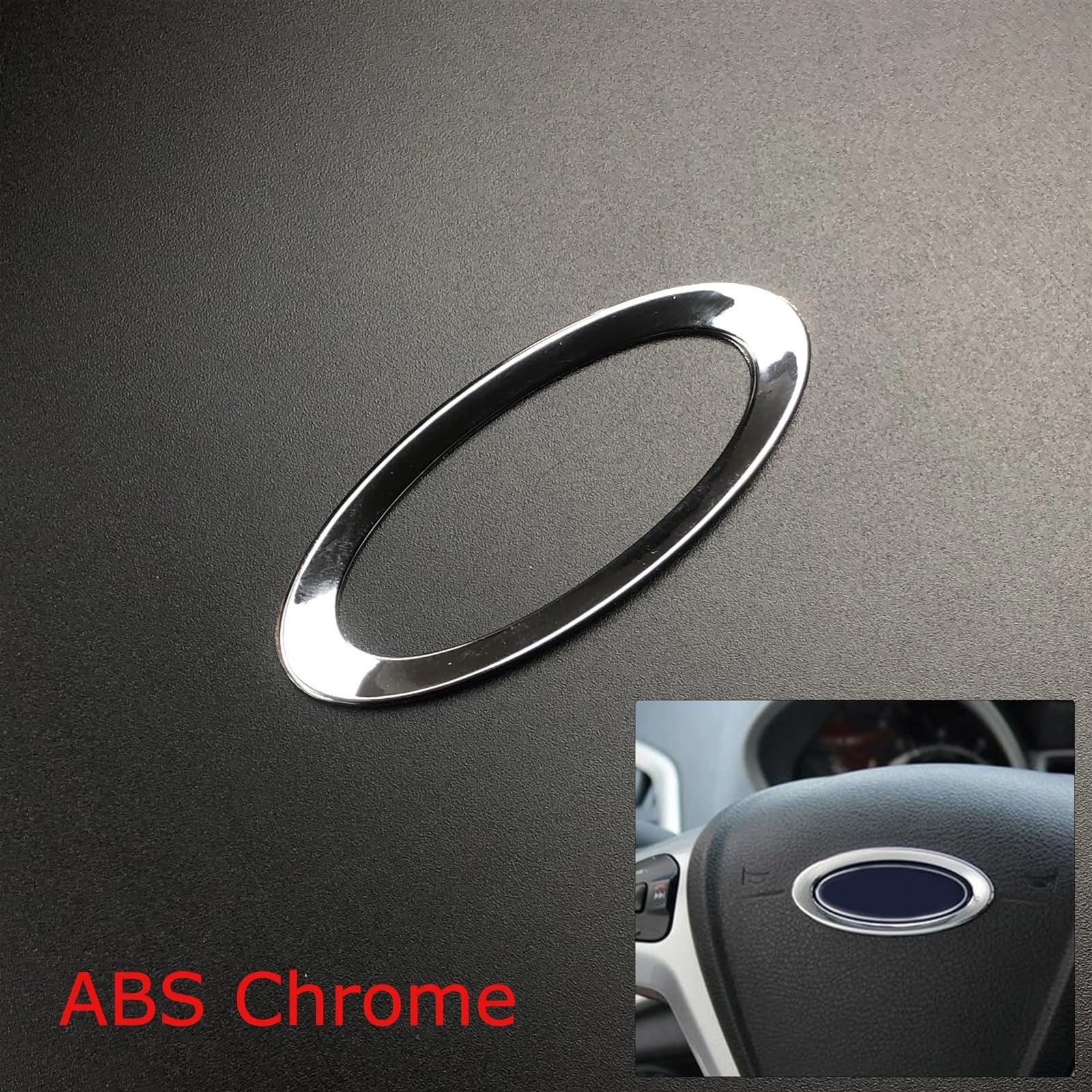 Autocollants décoratifs pour panneau de volant de voiture, pour Ford Fiesta MK7 2009 – 2017 Ecosport 2012-2017, ABS, accessoires 34 Autocollants décoratifs pour panneau de volant de voiture, pour Ford Fiesta MK7 2009 – 2017 Ecosport 2012-2017, ABS, accessoires 34