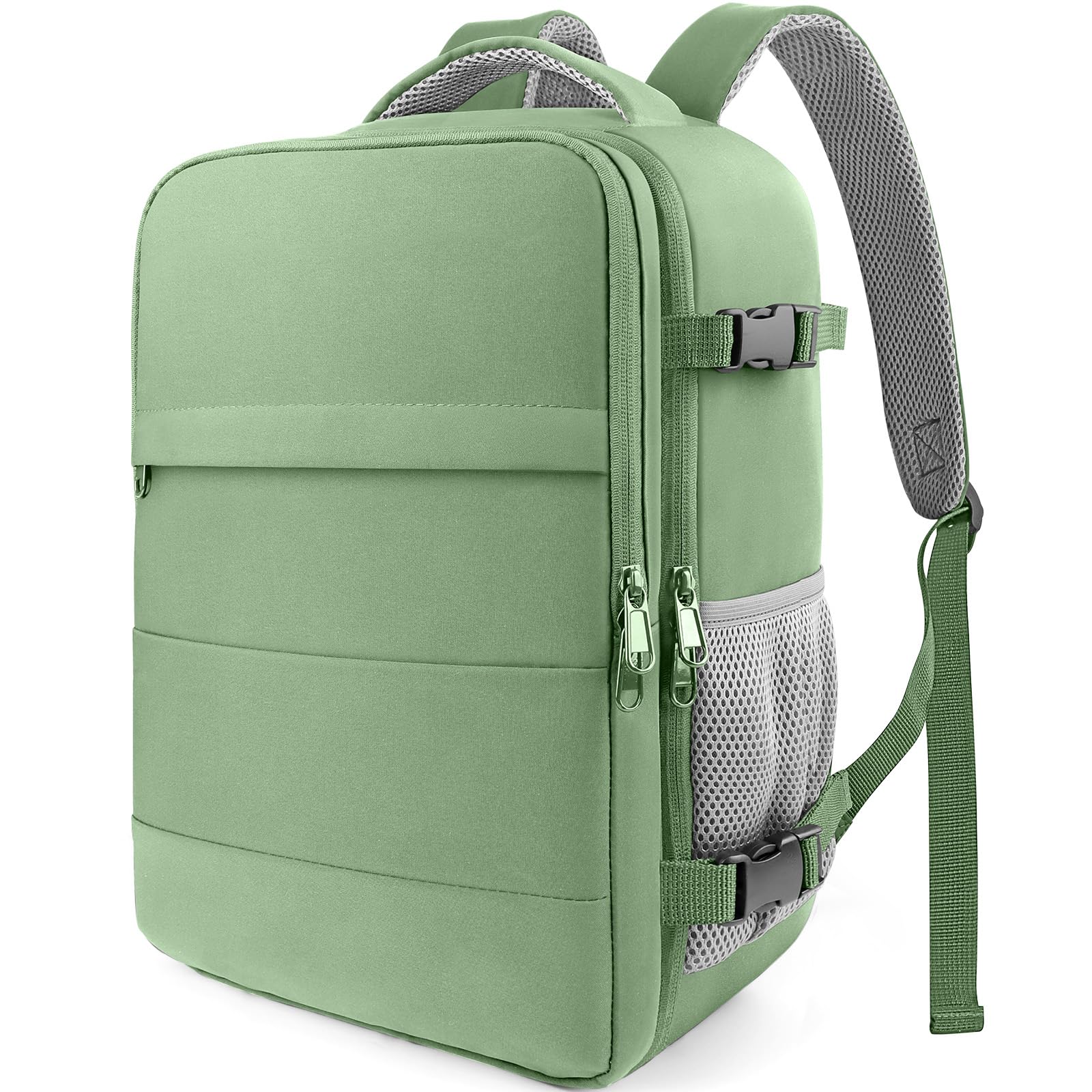 HOTOR Travel Backpack Flight Approved Bag Men Women, Medium Green