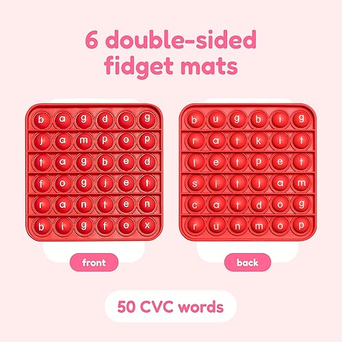 Miniatura 4 de Word Pop CVC Words Mats for Classrooms (Pack of 6) - Learn to Read in Weeks Learning Resources - Multisensory Reading & Phonics Games Ideal for