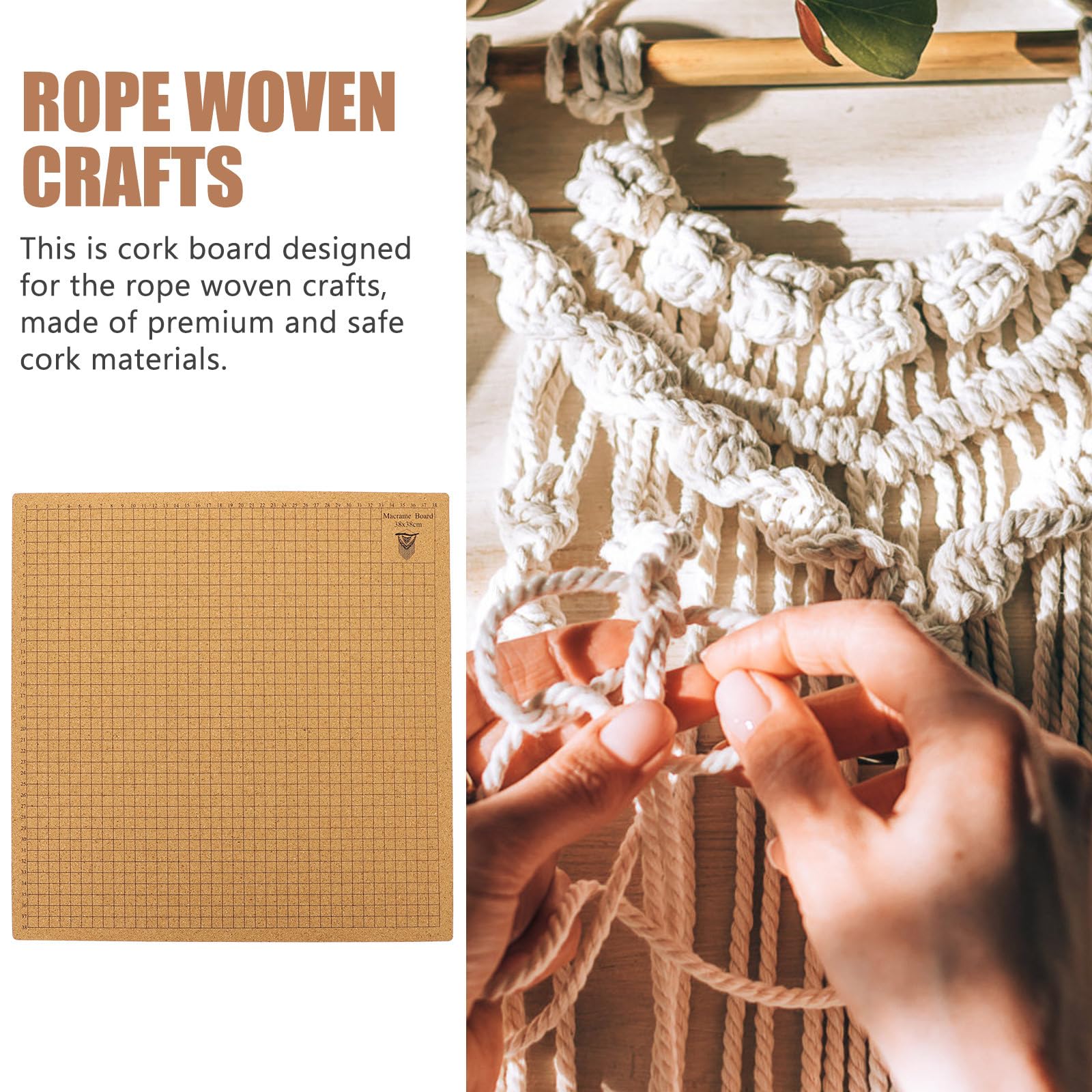 Alipis Tablero de Corcho para Macramé Alfileres en T de Acero Inoxidable, Tablero Suave para Proyecto de Pulsera DIY, Adecuado para Manualidades y Artesanía