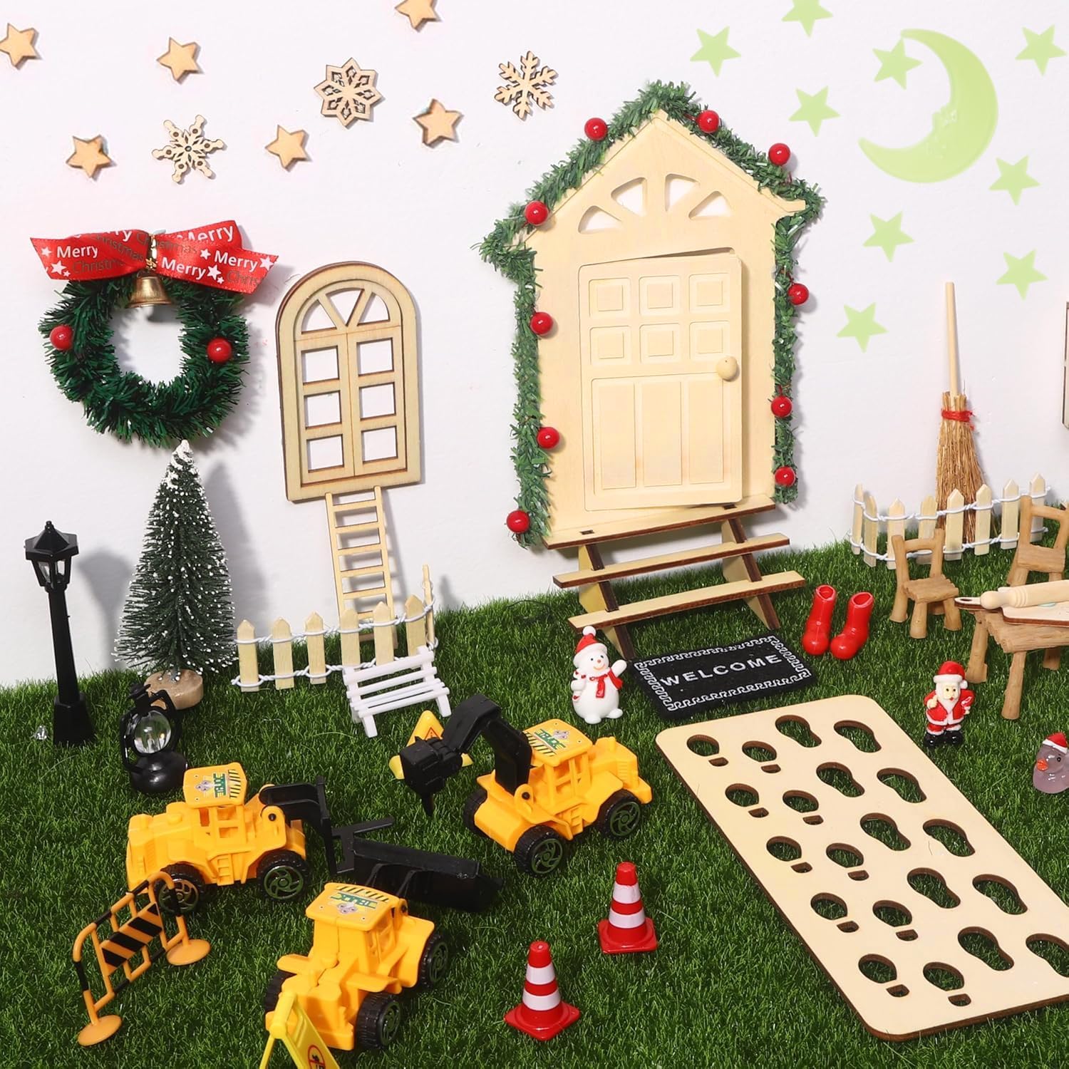 Usporiadanie dekorácie domčeka pre škriatka