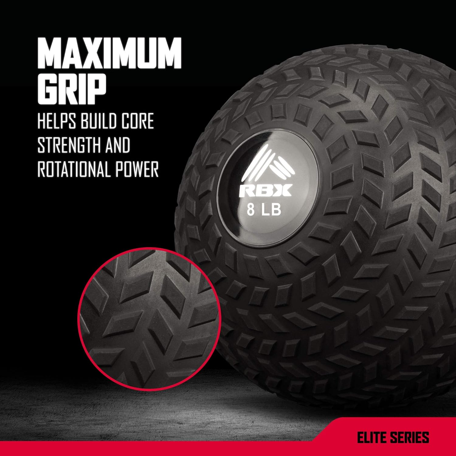 RBX Weight Training Slam Ball for Crossfit, Strength & Conditioning Exercises, 8lb, Black : Sports & Outdoors