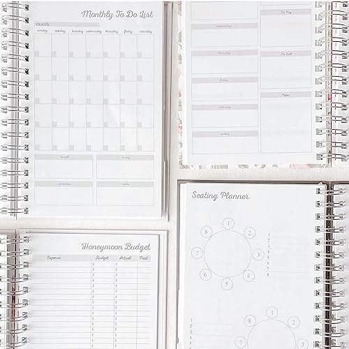 Miniatura 4 de Wedding Planner & Organizer - Real Gold Foil- Diary Engagement Gift Book & Calendar