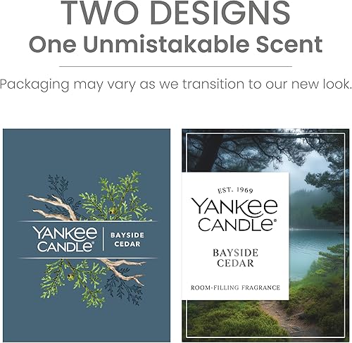 Miniatura 8 de Yankee Candle - Vela aromática en pilar, mediana, Bayside Cedar Signature, 404 g (14.25 onzas)
