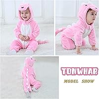 Vista 11 de TONWHAR - Mameluco con capucha, fantástico disfraz infantil de varios animales, como tigre o dinosaurio Multi