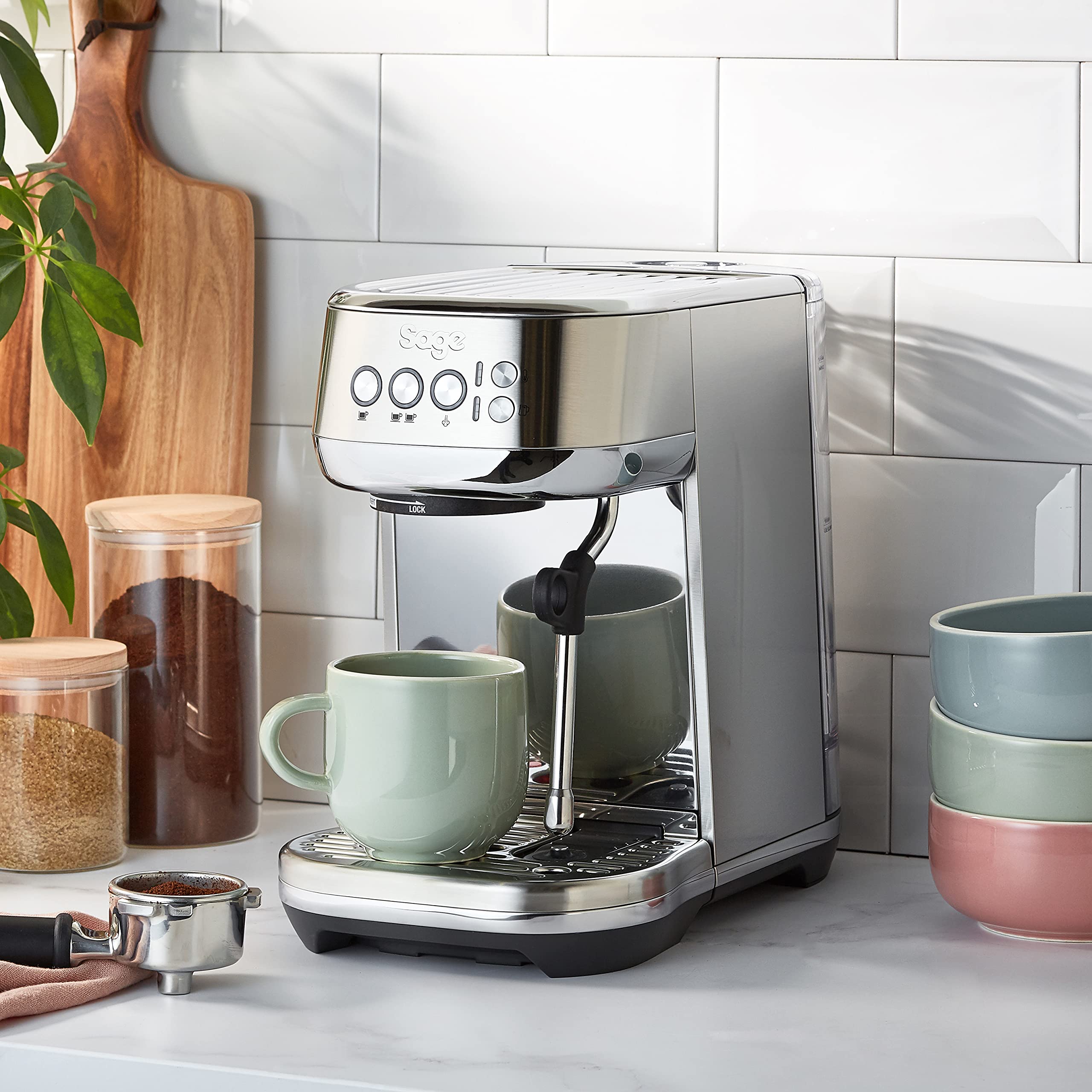 Sage The Bambino Plus Freestanding Espresso machine Black,Stainless