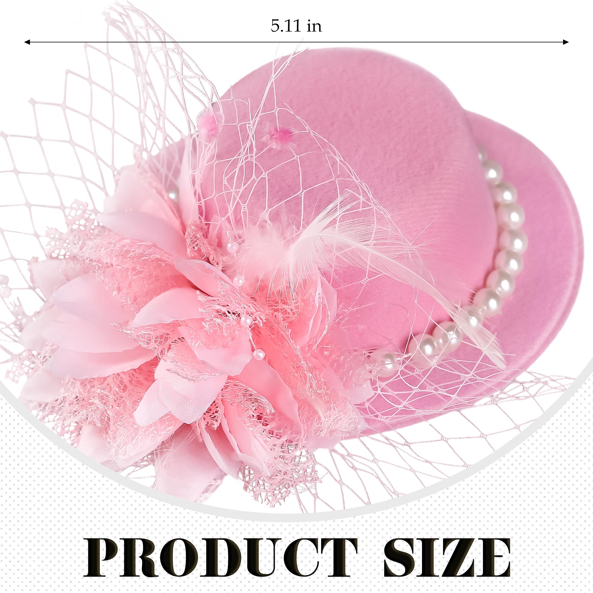 Zinniday Pink Victoria Pillbox Hat - 2026 Cute Girl Derby 