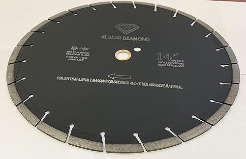Vista 19 de ADLSS pulgadas de corte seco o mojado, Uso general, Sierra de potencia, hojas de diamante segmentadas para hormigón, piedra, ladrillo, mampostería