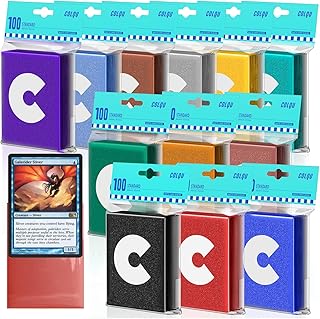 1200ct Matte Card Sleeves, 12 Colors MTG Card Sleeves, TCG Cards Sleeve, Deck Sleeve Protectors for Baseball, Sports, Trad...