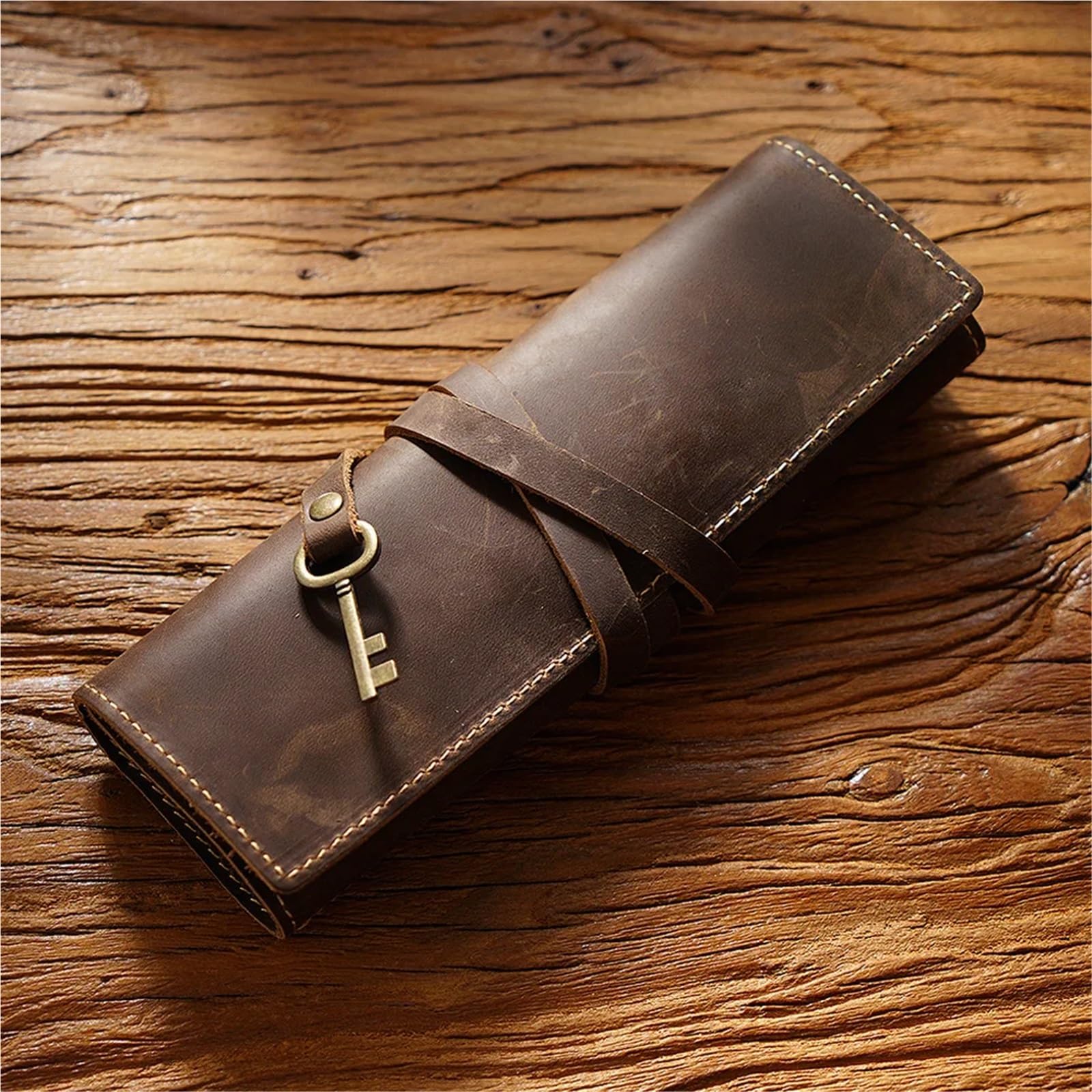 Crazy Horse Leder-Bleistiftrolle
