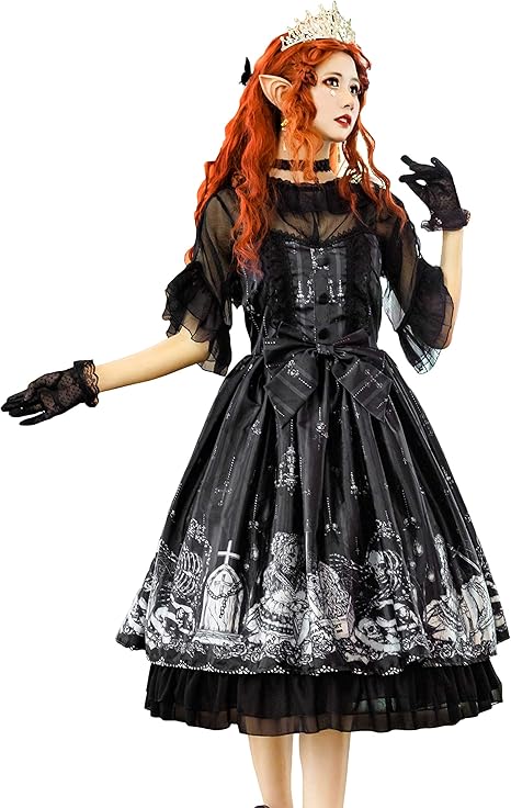 Amazon ワンピース ロリータ ゴスロリ ゴシック ジャンパースカート ロリータ服 森ガール 女の子 姫 ドレス ゆめかわいい ホラー 骸骨 十字架 ドクロ コスプレ 衣装 モモ 学園祭 文化祭 イベント デート 普段着 白 黒 黒ジャンパースカート 手袋 S コスプレ 仮装 Amazon ワンピース ロリータ ゴスロリ ゴシック ジャンパースカート ロリータ服 森ガール 女の子 姫 ドレス ゆめかわいい ホラー 骸骨 十字架 ドクロ コスプレ 衣装 モモ 学園祭 文化祭 イベント デート 普段着 白 黒 黒ジャンパースカート 手袋 S コスプレ 仮装