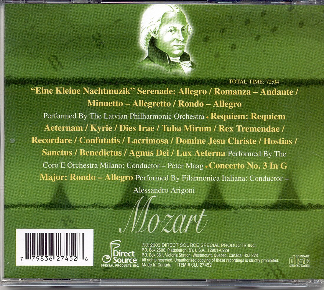 The Greatest Classical Composers - Mozart [Audio CD]