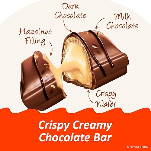 Miniatura 4 de Kinder Bueno Mini, paquete de fiesta de 125 unidades, chocolate con leche y crema de avellanas, barras de chocolate envueltas individualmente, 23.8