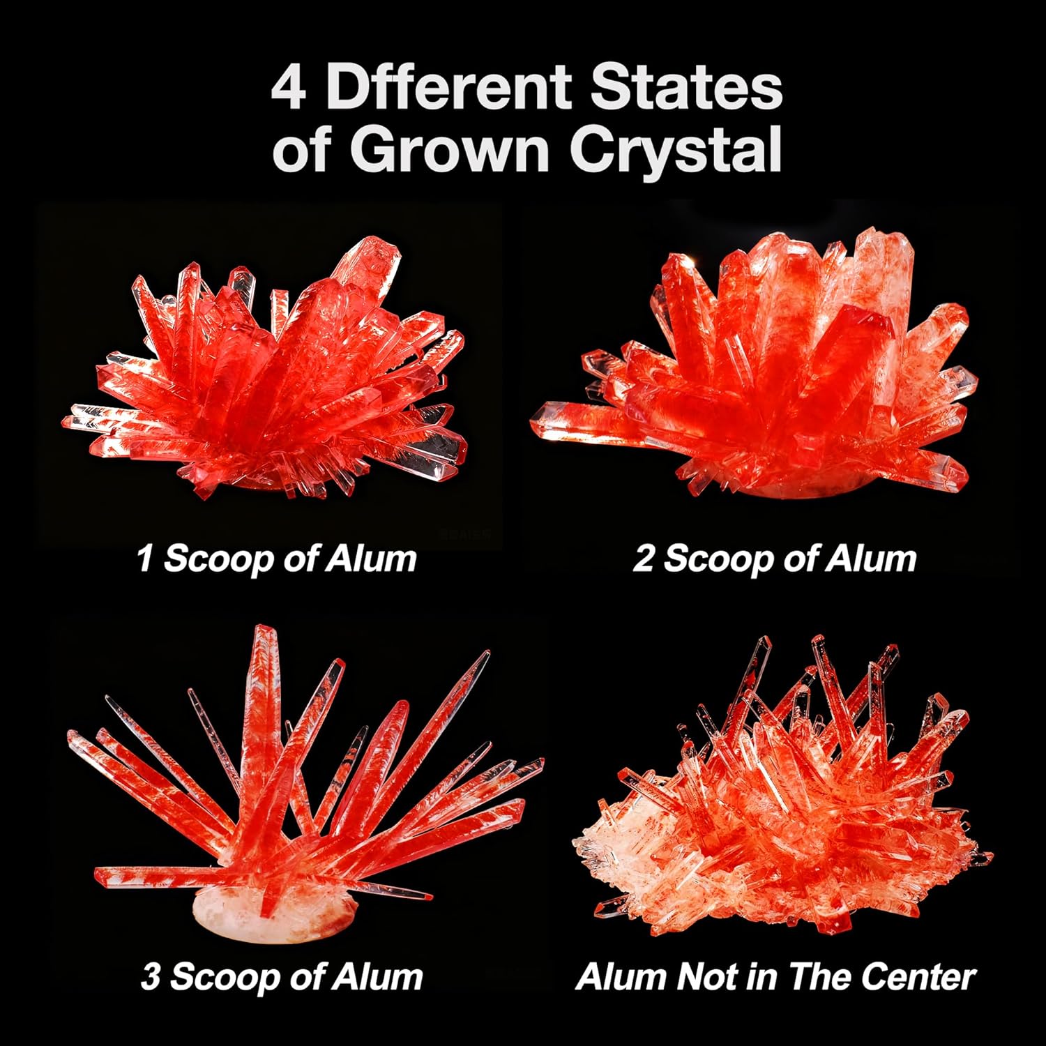 BenBen Crystal Growing Kit, 6 Crystals Lamp DIY Set, Science Kits for Kids Age 8-12, Crystal Making Science Experiments, Educational Toys for Girls & Boys, Birthday Valentines Gift Ideas - Image 3