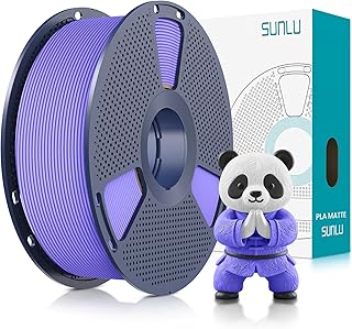 SUNLU マット PLA 3Dプリンターフィラメント 1.75mm 寸法精度±0.02mm 整然巻き 目詰まりを抑え PLA マット フィラメント 1kgスプール FDM 3Dプリンター対応 ラベンダーパープル